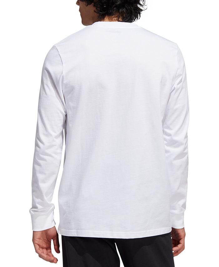 adidas Men's Metallic Liquid Logo Graphic Long-Sleeve T-Shirt - Macy's