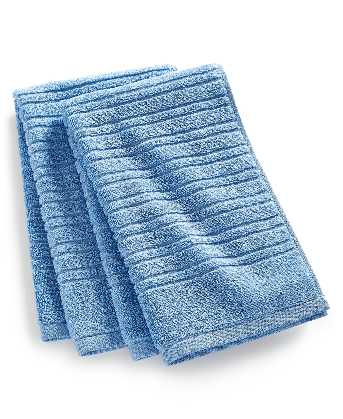 Home Design Quick Dry Cotton 2-pc. Hand Towel Set, Created For Macy's In Blue Throne