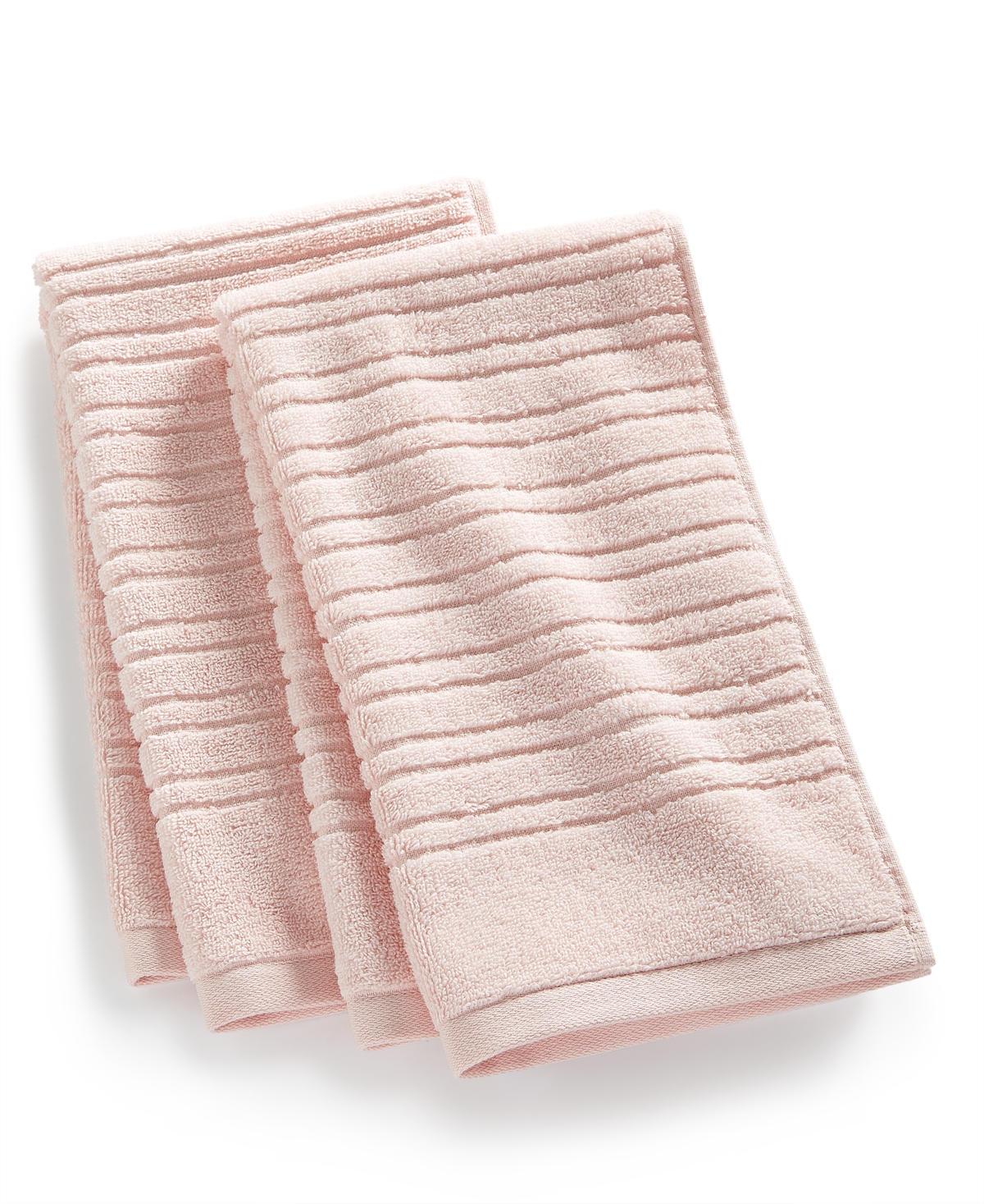 Home Design Quick Dry Cotton 2-pc. Hand Towel Set, Created For Macy's In Pink Dogwood
