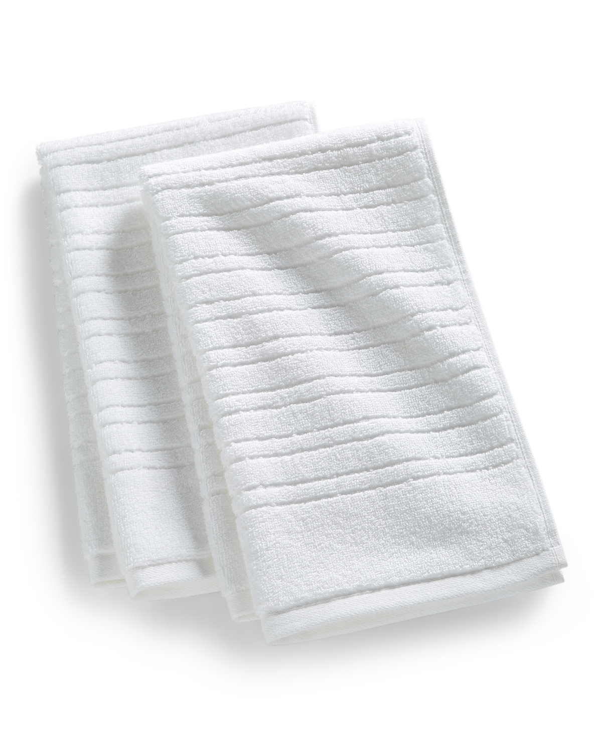 Home Design Quick Dry Cotton 2-pc. Hand Towel Set, Created For Macy's In White