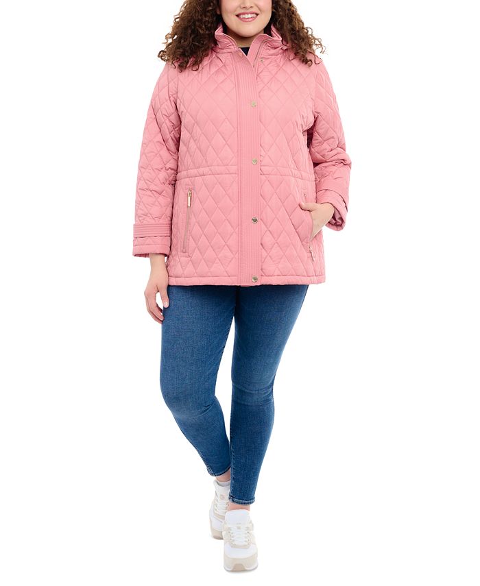Michael Kors Women's Plus Size Quilted Hooded Anorak Coat & Reviews - Coats  & Jackets - Women - Macy's