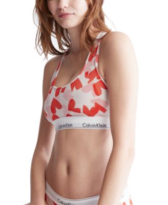 Calvin Klein Women's Modern Heart-Print Bralette QF7015