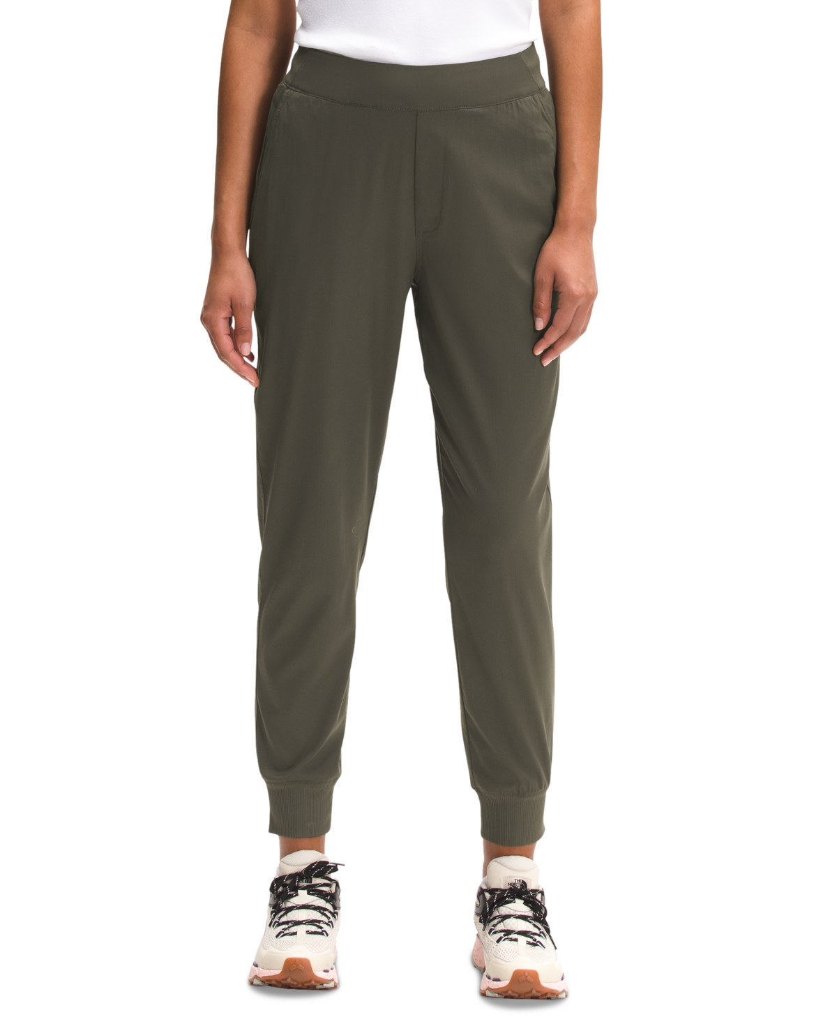 The North Face Women's Aphrodite Jogger Pants In New Taupe Green