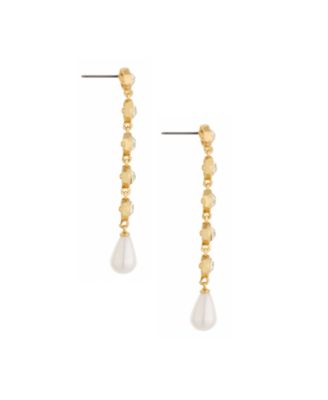 Elegantly Modern Crystal Earrings in 18K Gold Plating