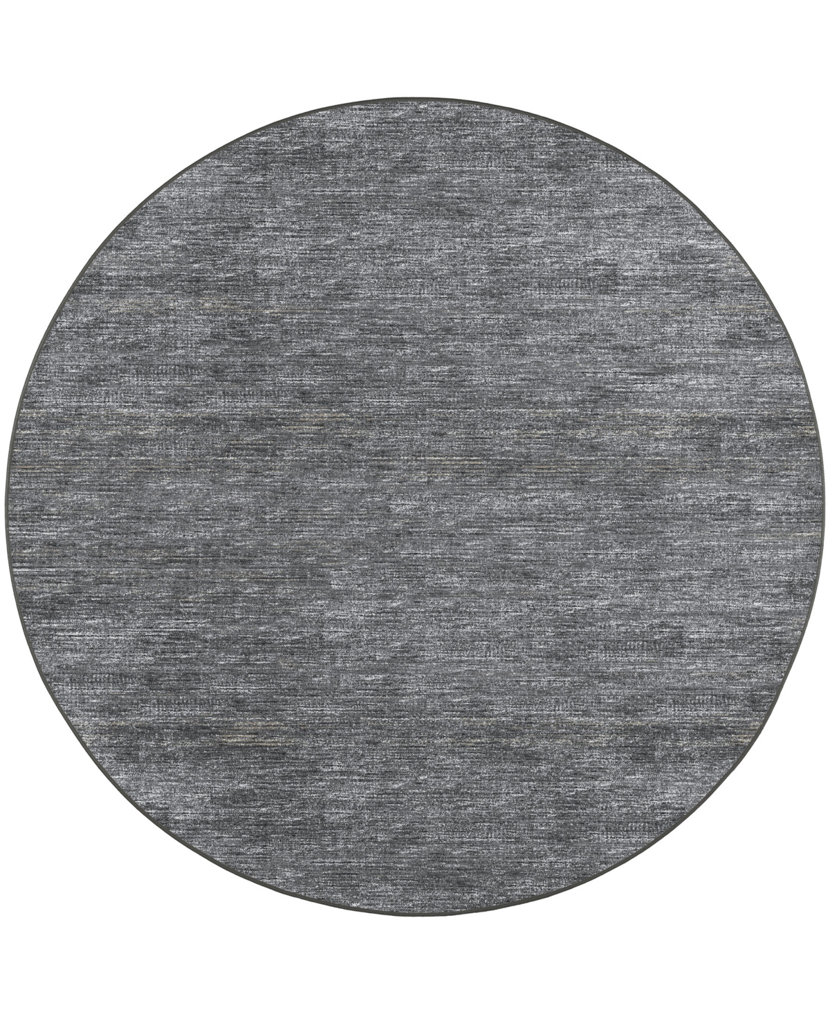 D Style Koda Kda-1 4' X 4' Round Area Rug In Charcoal
