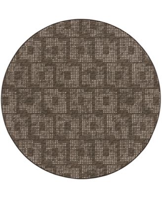 Delano Washable DA1 6' x 6' Round Area Rug