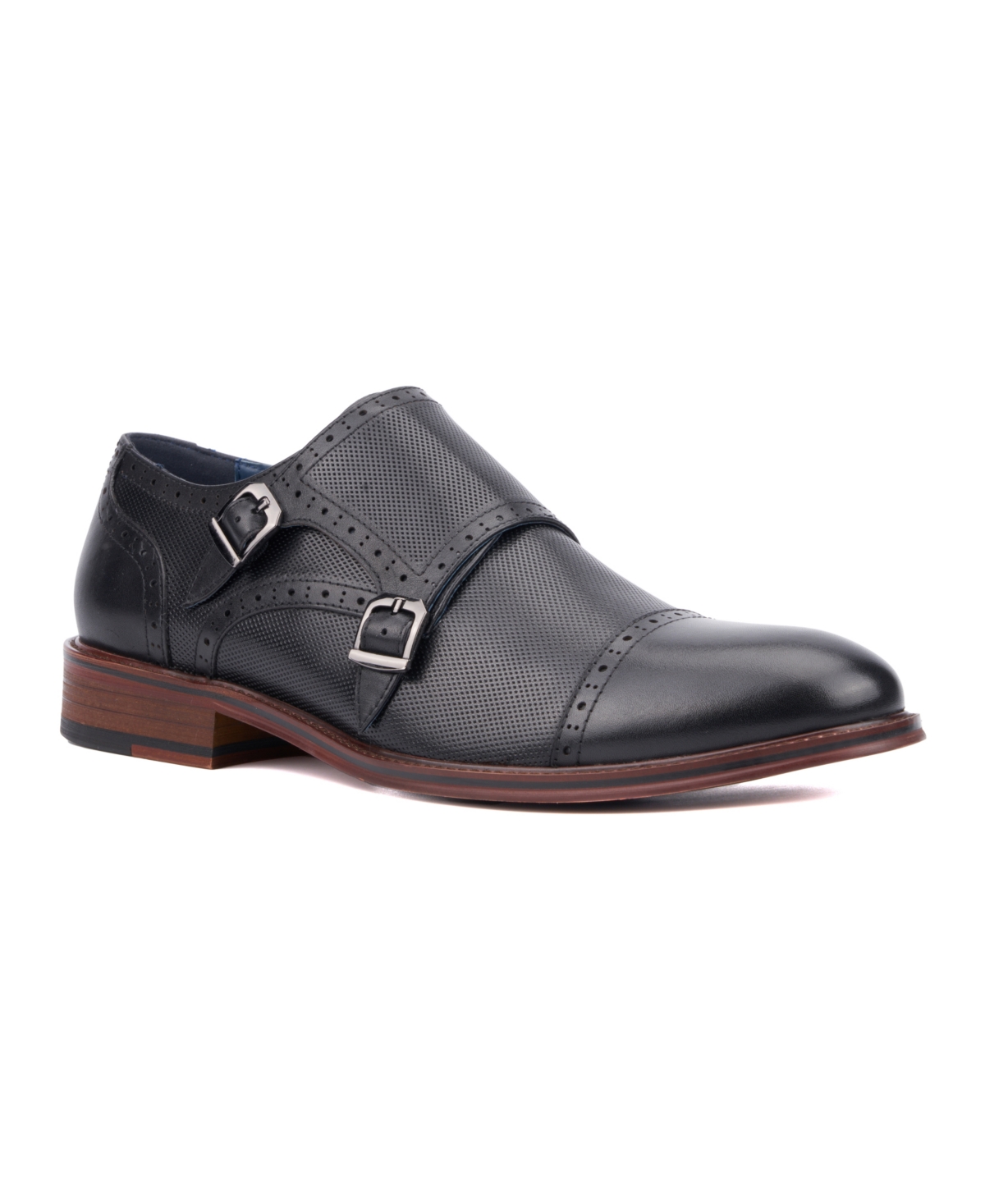 Shop Vintage Foundry Co Men's Morgan Monk Strap Shoes In Black