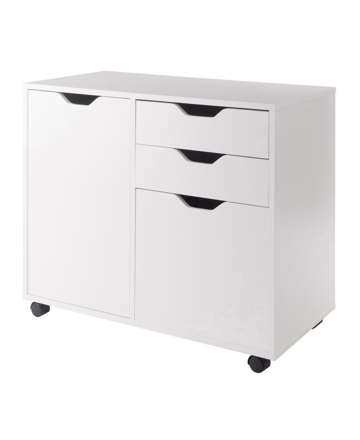 Winsome Halifax 26.3" Wood 2-drawer Wide Filing Storage Cabinet In White