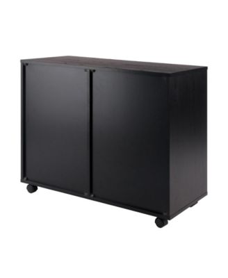 Halifax 26.3" Wood 2-Door 4-Drawer Wide Storage Cabinet