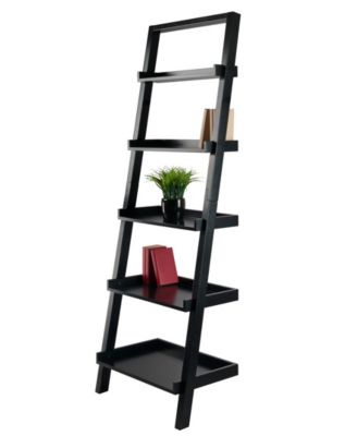 Bellamy 69.36" Wood 5-Tier Leaning Shelf
