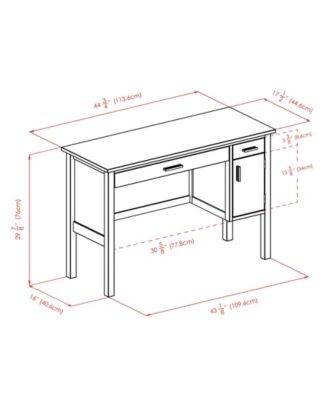 Emmett 29.53" Wood Writing Desk