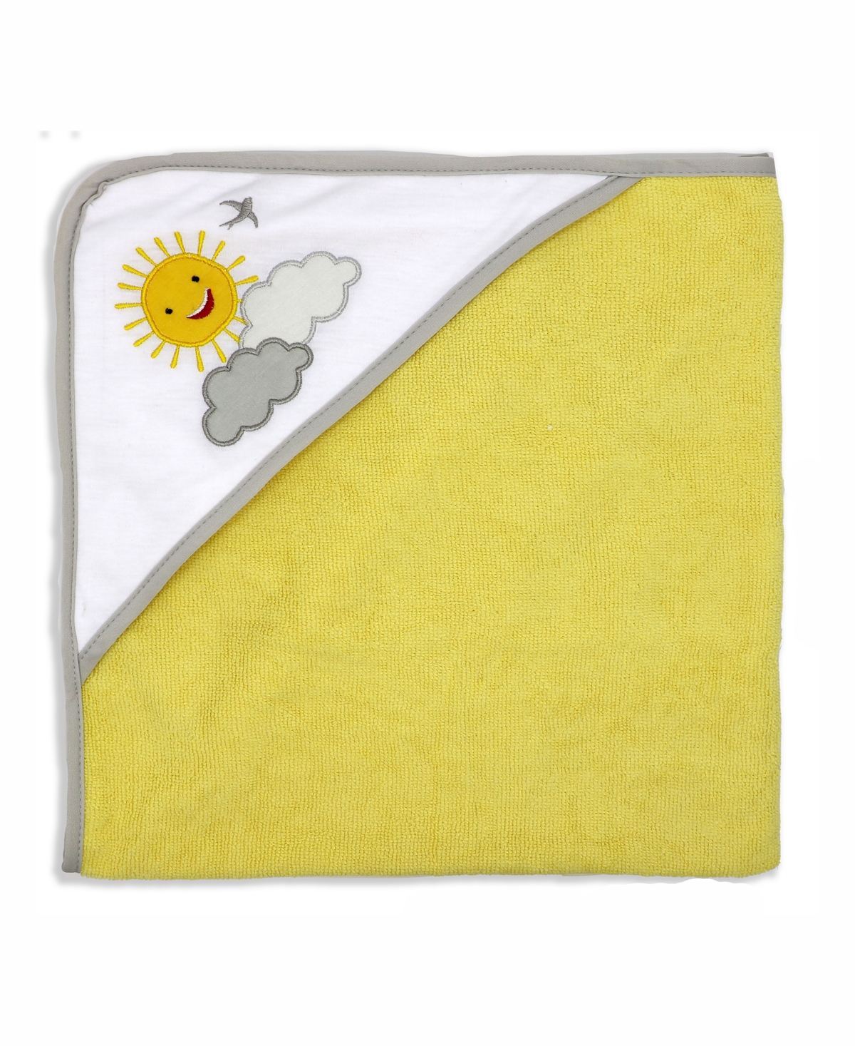 3 Stories Trading Baby Boys and Girls Hooded Towels, Pack of 3 - Yellow and White