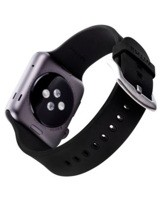 Black Smooth Silicone Band designed for Apple Watch&reg; 42mm (Series 1-3 only) & 44/45/46/49mm (Ultra & Ultra 2)