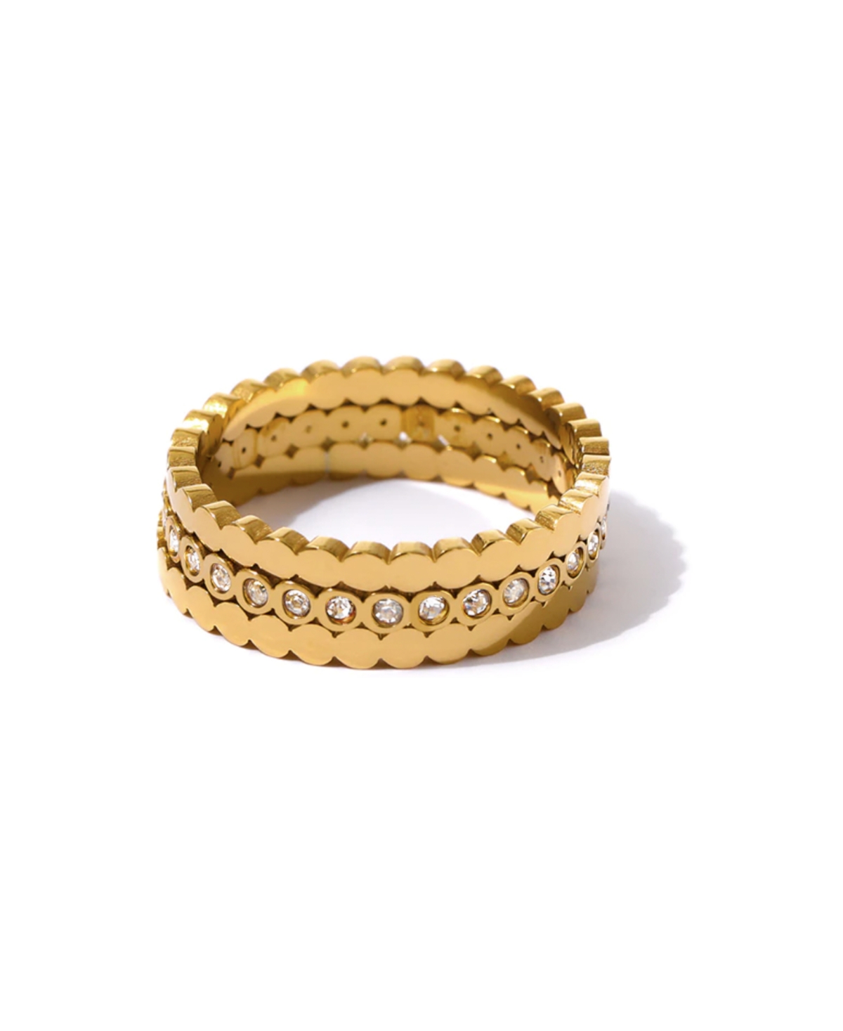 Ben Oni Natalie 2 Pieces Ring Set In Gold