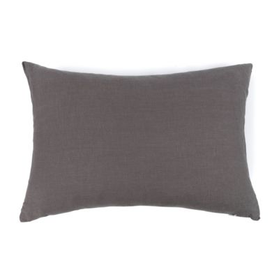 French Linen Decorative Throw Pillow - 22" x 15"