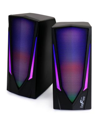 2.0 Computer Gaming Speakers with LED RGB Lights