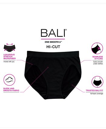 Bali Full Cut Fit Hi Cut Brief Underwear DFFF62 - Macy's