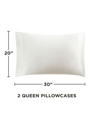 Satin 2 Piece Pillow Case Set, Queen