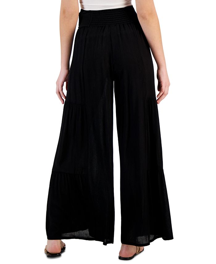J Valdi Women's Tie-Waist Wide-Leg Cover-Up Pants - Macy's