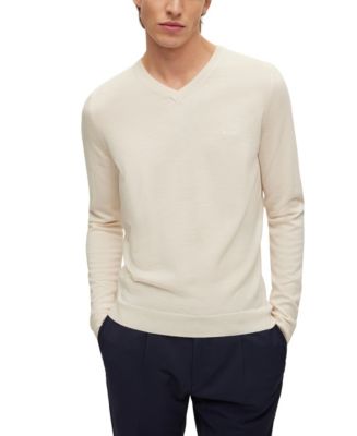 Hugo boss merino shop wool v neck sweater