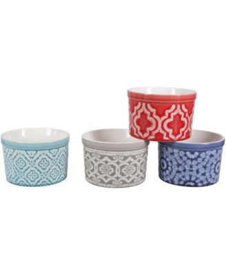 Dominique Set of Twelve Ramekins, 6 oz and 10 oz