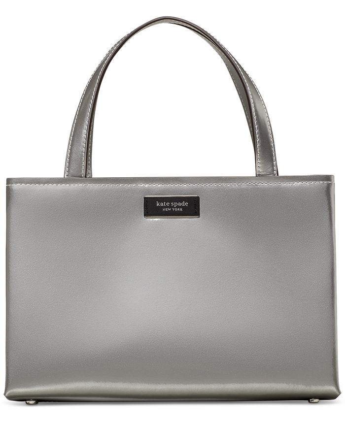 kate spade new york Sam Icon Metallic Patent Leather Small Tote & Reviews -  Handbags & Accessories - Macy's