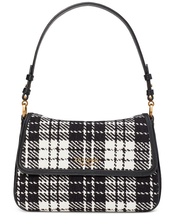 kate spade new york Hudson Posh Plaid Jacquard Small Convertible Flap  Shoulder Bag & Reviews - Handbags & Accessories - Macy's