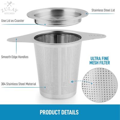 Stainless Steel Tea Filter For Loose Tea - Reusable Tea Strainer For Loose Tea With Fine Mesh