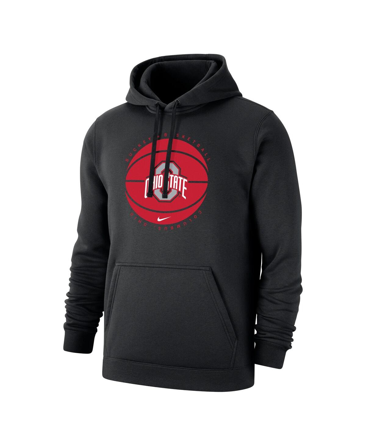 Men's NikeOhio State Buckeyes Basketball Pullover Hoodie - Black