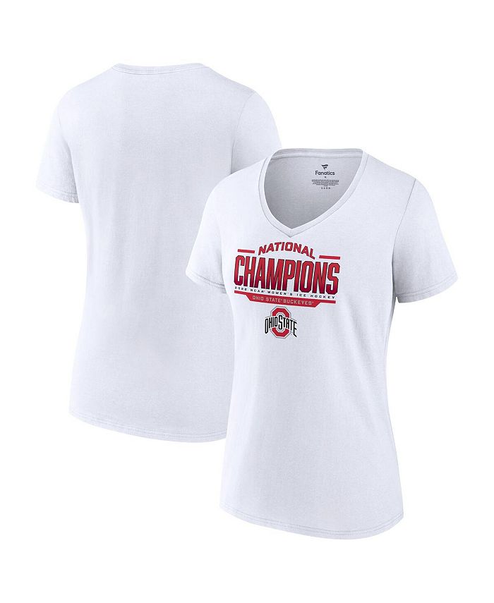 Fanatics Women's Branded White Ohio State Buckeyes 2022 NCAA Women's Ice Hockey National