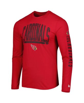 Men's Cardinal Arizona Cardinals Combine Authentic Home Stadium Long Sleeve T-shirt