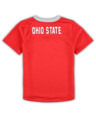 Preschool Boys and Girls Scarlet, Gray Ohio State Buckeyes Red Zone Jersey and Pants Set