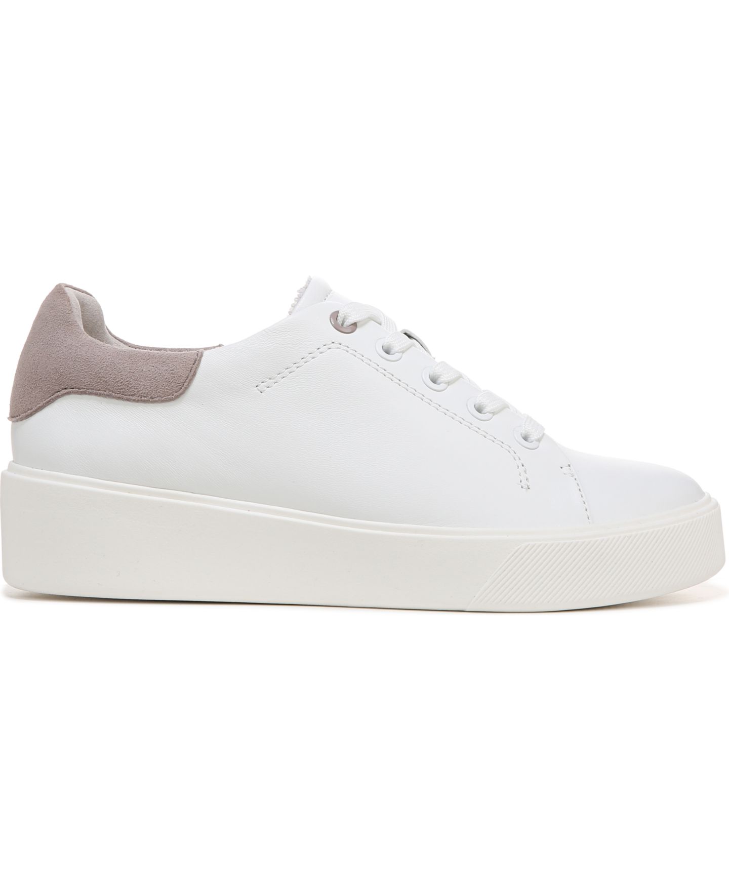 Женские кроссовки Naturalizer Morrison 2.0 Lace Up Leather, цвет: Белый / Серый кожаный — фото 2