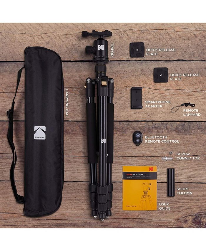 Kodak Premium Professional 2in1 Aluminum Camera Tripod w/Bluetooth