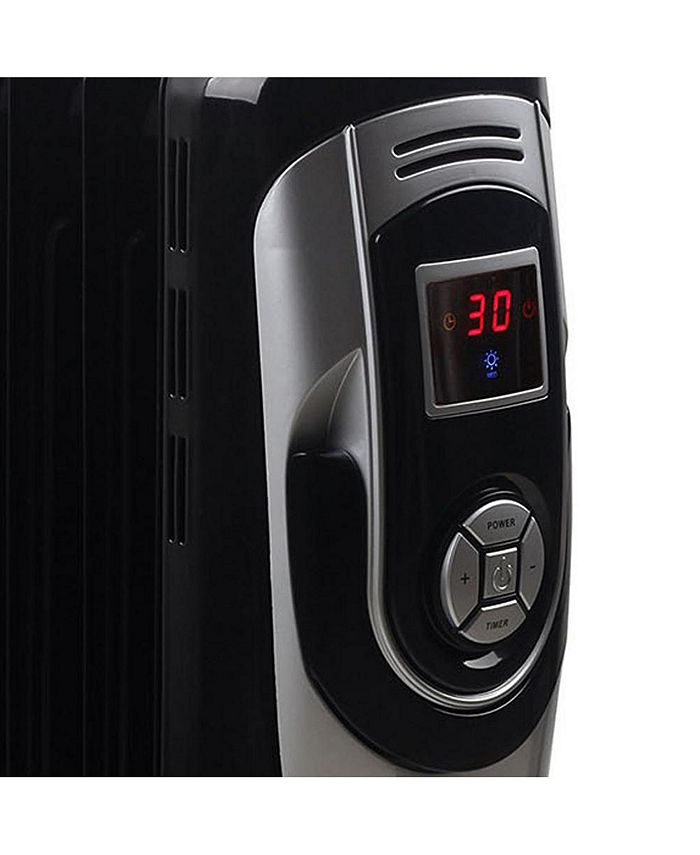 Optimus Digital 7 Fins Oil Filled Radiator Heater with Timer Macy's
