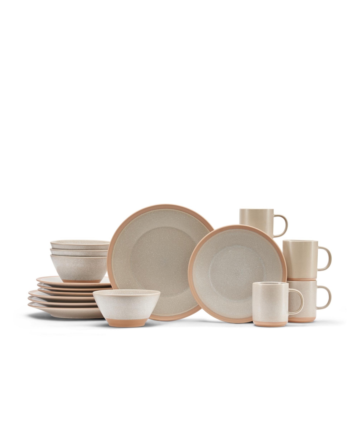 Tave Dinnerware 16 Piece Set, Service for 4 - Sand