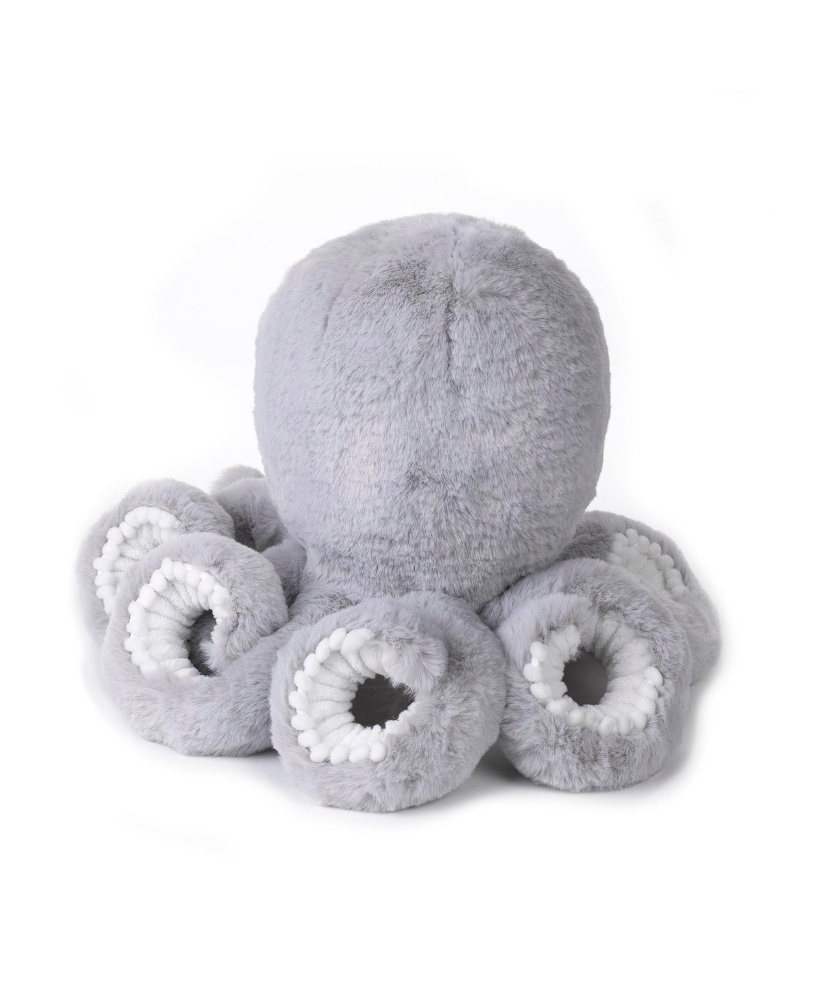 Lambs & Ivy OceanPlush Gray Octopus Stuffed Animal Toy - Inky - Blue