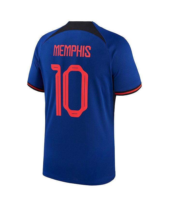 Nike Men's Memphis Depay Blue Netherlands National Team 2022/23 Away ...