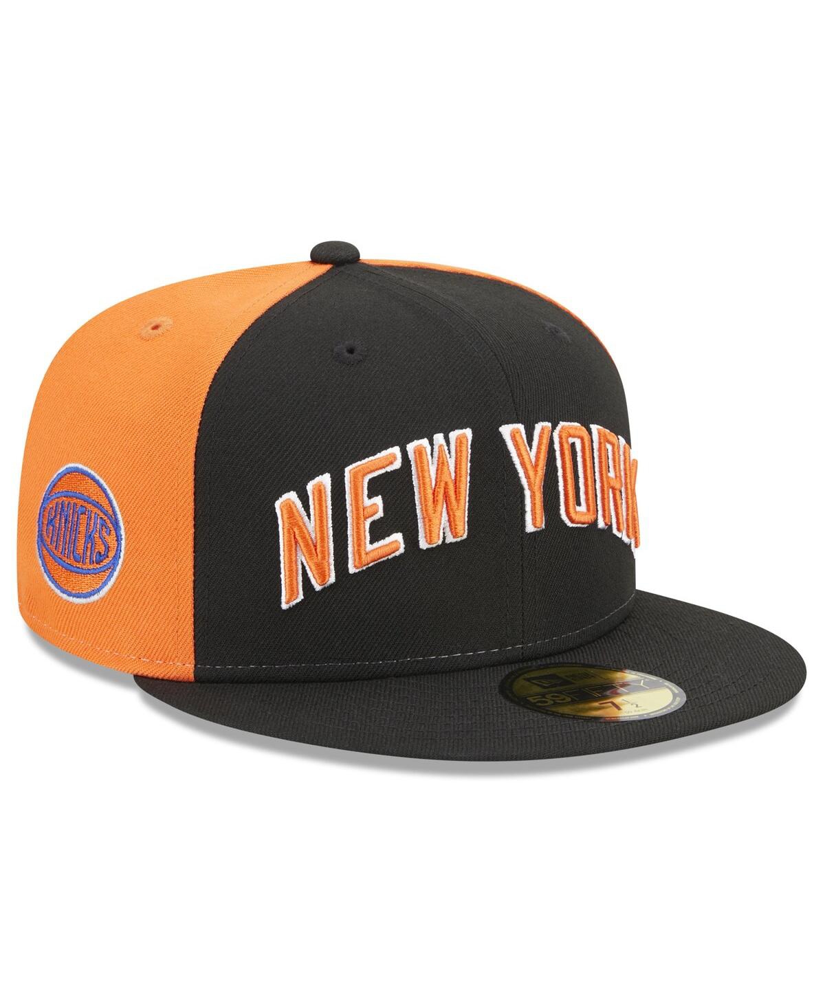 Shop New Era Men's  Black New York Knicks 2022/23 City Edition Official 59fifty Fitted Hat