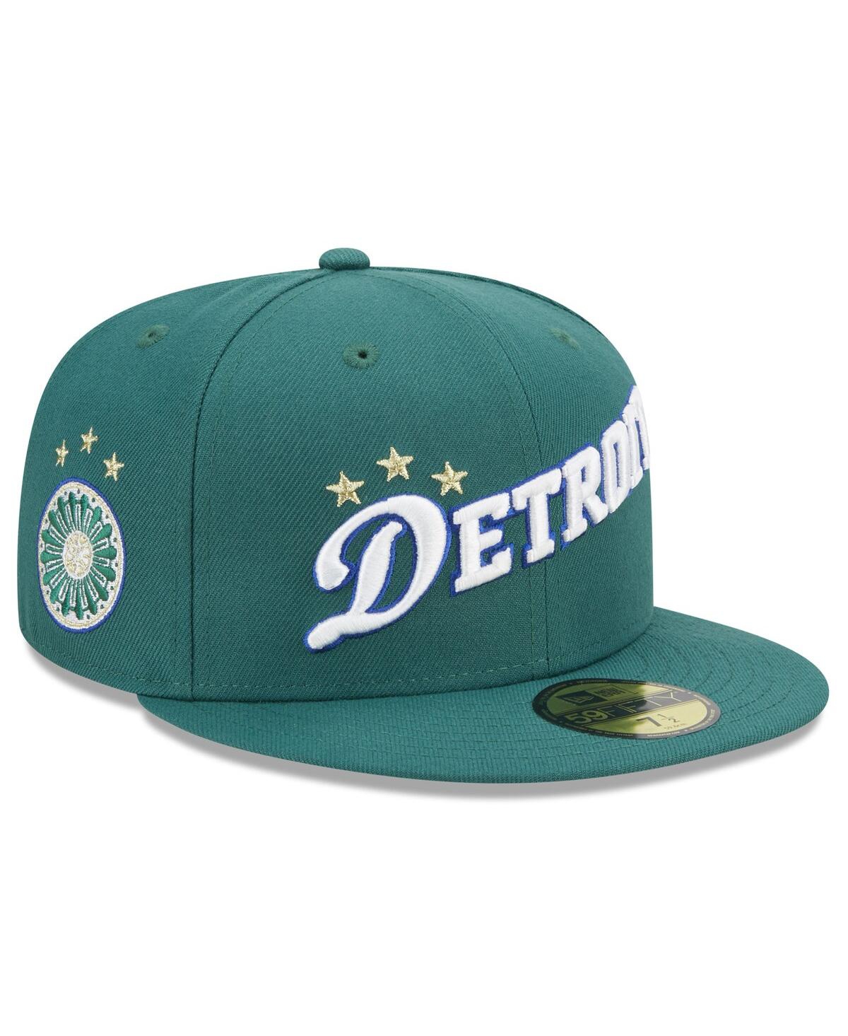 Men's New EraDetroit Pistons 2022/23 City Edition Official 59FIFTY Fitted Hat - Green
