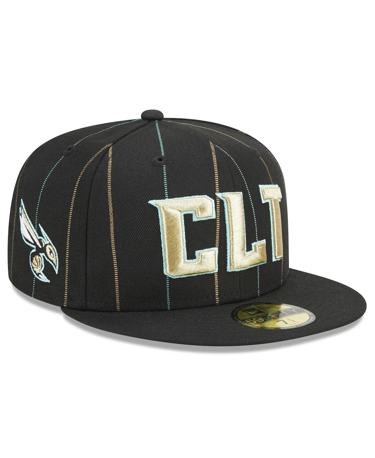 Shop New Era Men's  Black Charlotte Hornets 2022/23 City Edition Official 59fifty Fitted Hat