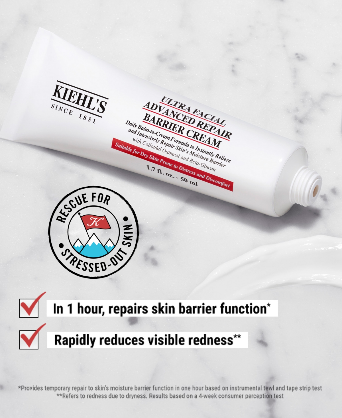 Kiehl's Since 1851 Ultra Facial Advanced Repair Barrier Cream, 1.7 oz