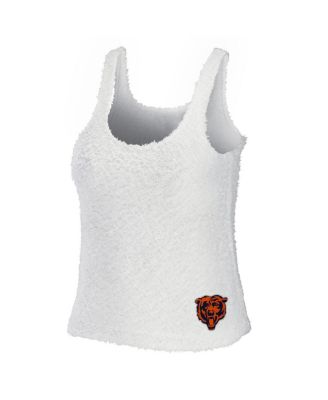 Women's Cream Chicago Bears Cozy Scoop Neck Tank Top Pants Sleep Set