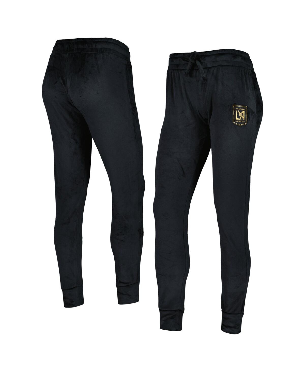 Shop Concepts Sport Women's  Black Lafc Intermission Velour Cuffed Pants