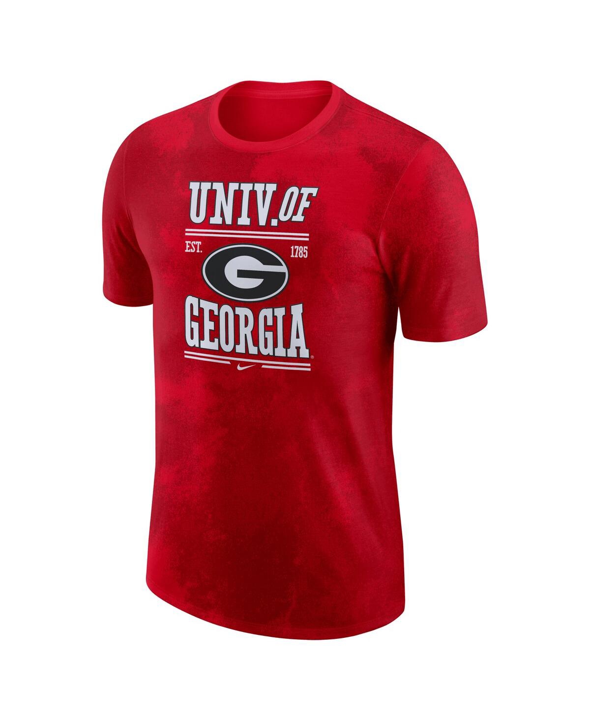 Nike Red Georgia Bulldogs Team Stack T-shirt In Red