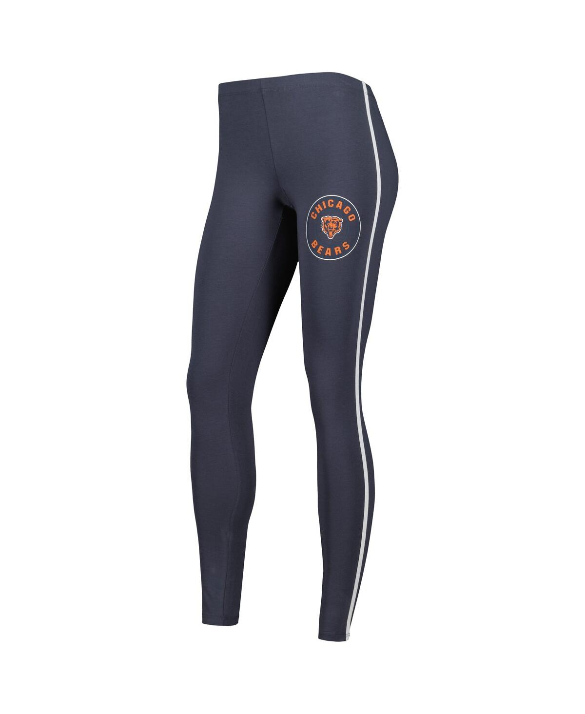 Shop Concepts Sport Women's  White, Charcoal Chicago Bears Sonata T-shirt And Leggings Sleep Set In White,charcoal