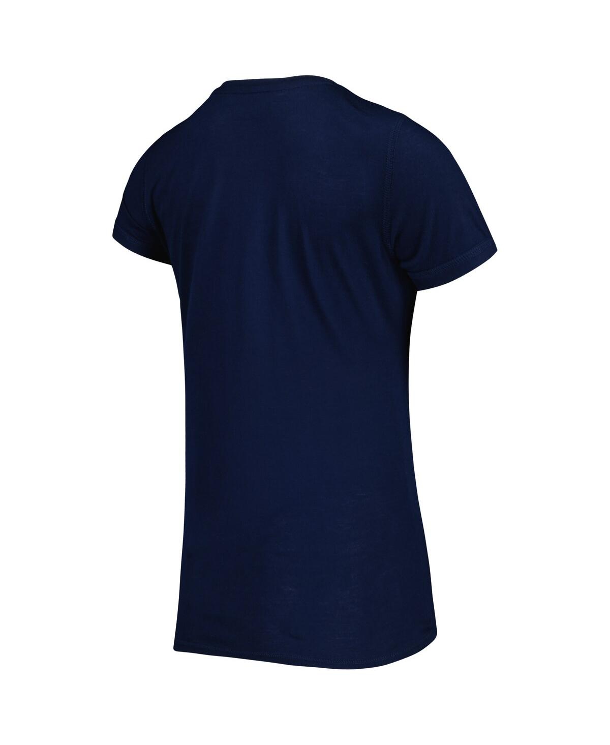 Concepts Sport Women's  Navy, Red New England Patriots Badge T-shirt And Pants Sleep Set In Navy,red