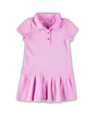 Girls Toddler Pink Ohio State Buckeyes Caroline Cap Sleeve Polo Dress