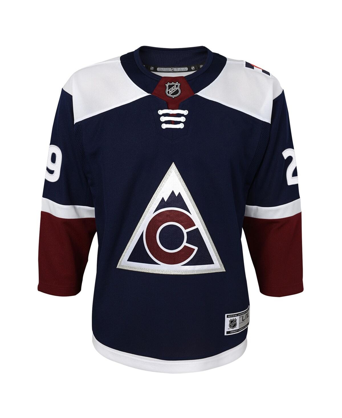 Big Boys Nathan MackinnonColorado Avalanche Alternate Premier Player Jersey - Navy