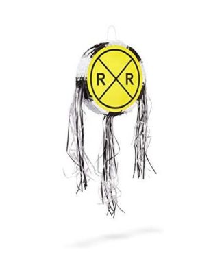 Blue Panda Small Pull String Pinata for Train Birthday Party, Railroad ...